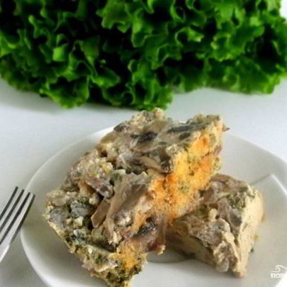 Грибная запеканка в духовке