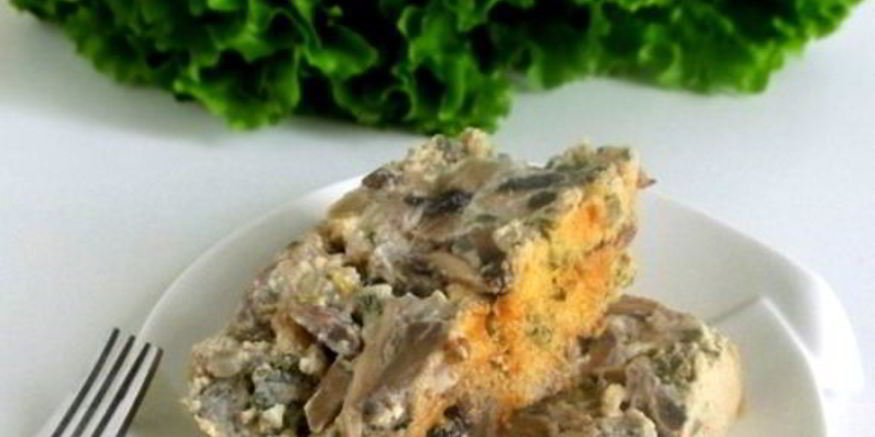 Рецепт грибной запеканки в духовке