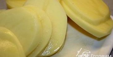 картофельная запеканка с баклажанами