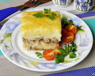 Картофельная запеканка с фаршем