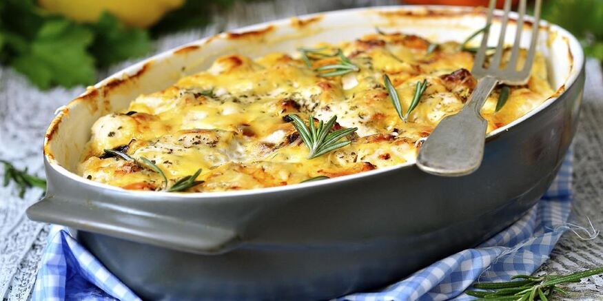 Рецепт картофельной запеканки с грибами и сыром