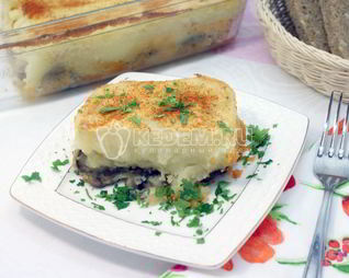 Картофельная запеканка с грибами