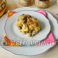 Рецепт Картофельной запеканки с мясом и грибами