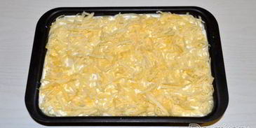 картофельная запеканка с рыбными консервами