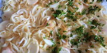 картофельная запеканка с судаком