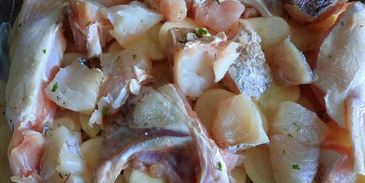 картофельная запеканка с судаком