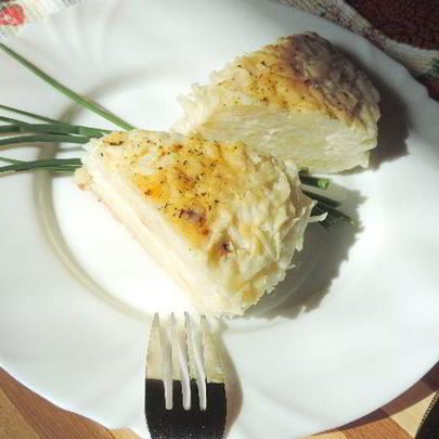 Картофельная запеканка с сыром