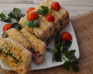 Мясная запеканка с брокколи