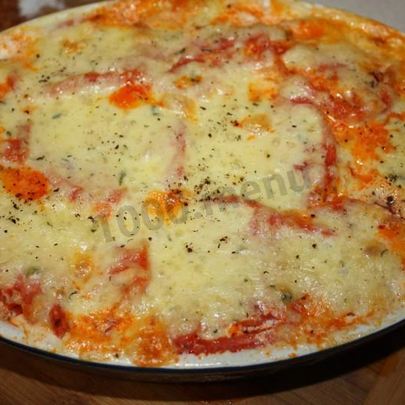 Мясная запеканка с кабачками и помидорами в духовке