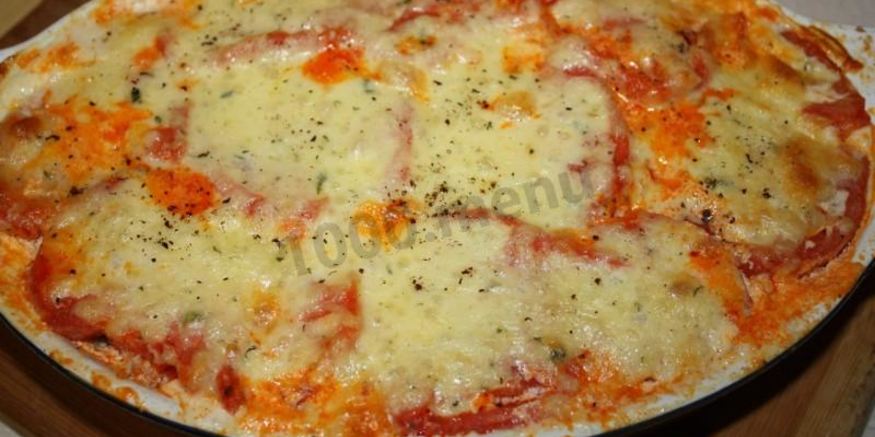Рецепт мясной запеканки с кабачками и помидорами в духовке