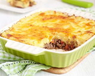 Мясная запеканка с картофелем и овощами