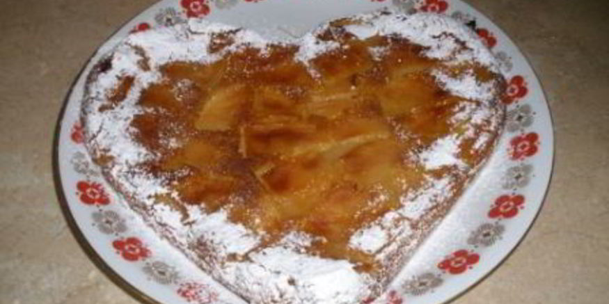 Рецепт пирога-запеканки из батона с яблоками