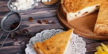 простой творожный пирог