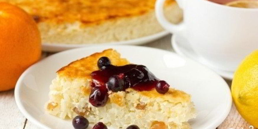 Рецепт рисовой запеканки с изюмом