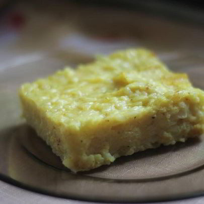 Рисовая запеканка с цветной капустой и сыром