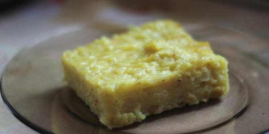 Рецепт рисовой запеканки с цветной капустой и сыром