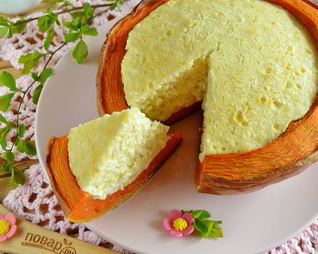 Творожная запеканка в тыкве