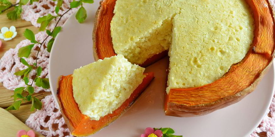 Рецепт творожной запеканки в тыкве