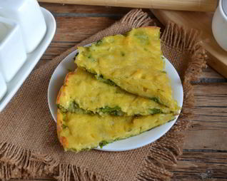 Запеканка из брокколи с сыром и яйцами