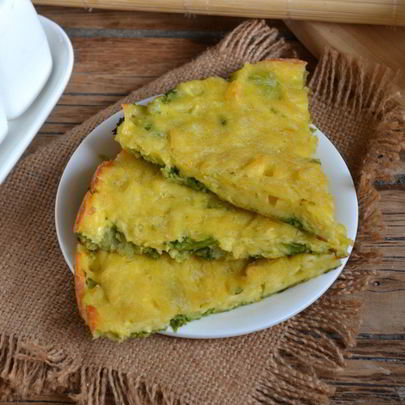 Запеканка из брокколи с сыром и яйцами