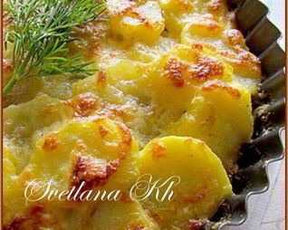 Запеканка из картофеля с грибами