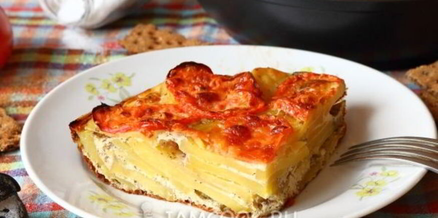 Рецепт запеканки из картошки с помидорами в духовке
