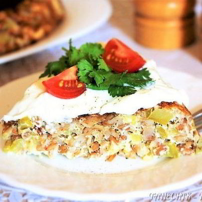 Запеканка из полбы с кабачком для мультиварки