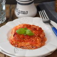 Рецепт Запеканки из цукини с томатным соусом