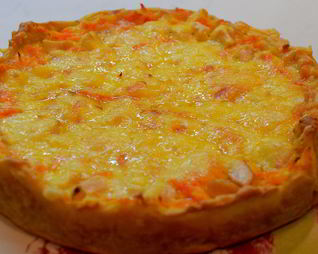 Запеканка с морковью и курицей