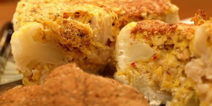 Рецепт запеканки-суфле из тыквы с цветной капустой