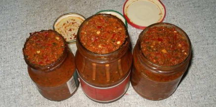 Рецепт аджики без варки