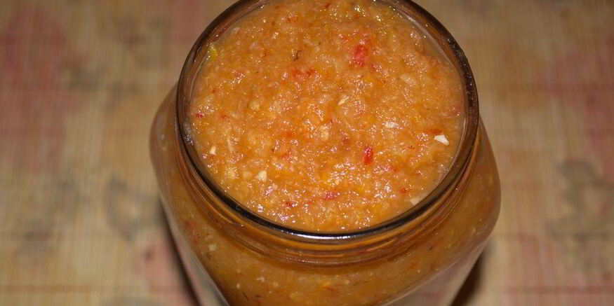 Рецепт аджики иза кабачки и ябка