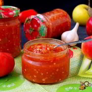 Рецепт Аджики из помидоров и яблок