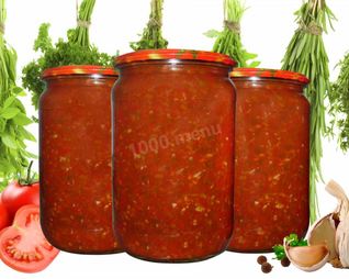 Аджика из слив с помидорами