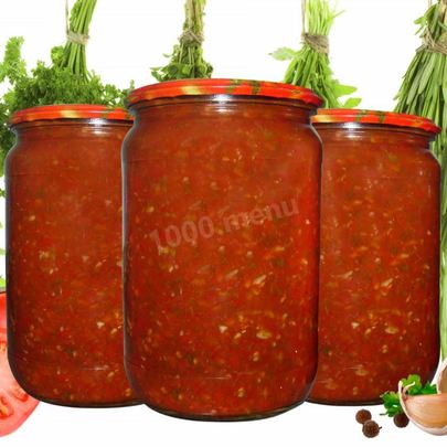 Аджика из слив с помидорами