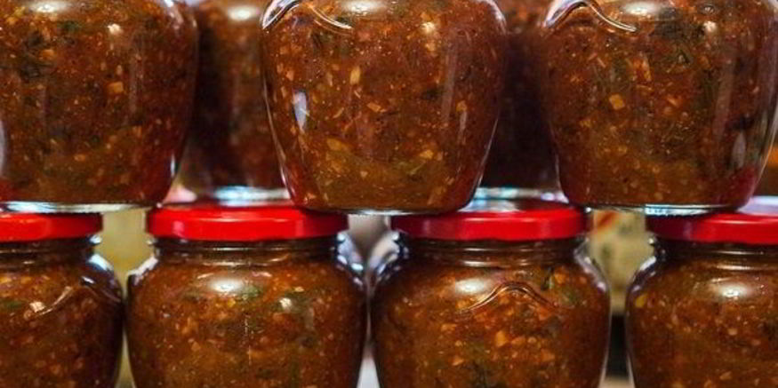 Рецепт аджики кавказской на зиму