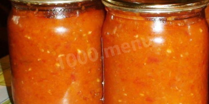 Рецепт аджики с чесноком и грушами