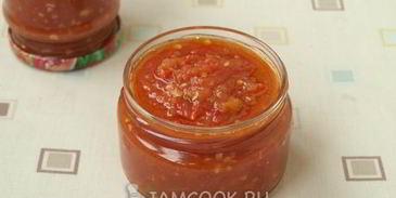 аджика с яблоками и помидорами на зиму