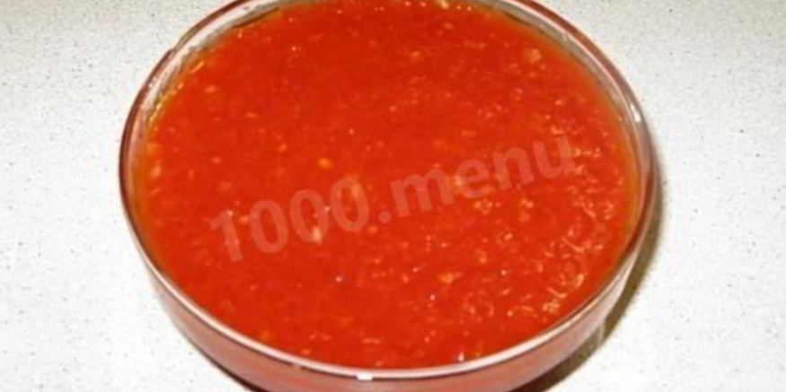 Рецепт аджики со сладким перцем яблоками и чесноком