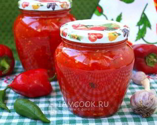 Аджика сырая из красного перца