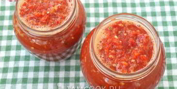 аджика сырая из красного перца