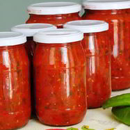 Рецепт Ароматной аджики со сливами и травами