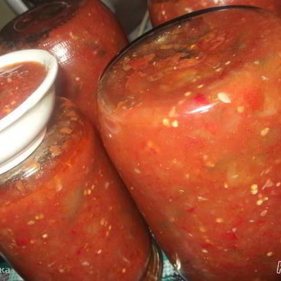 Баклажан в аджике на зиму