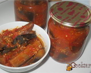 Баклажаны в аджике на зиму