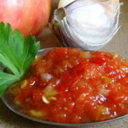 Рецепт Домашней аджики из кабачков с перцем