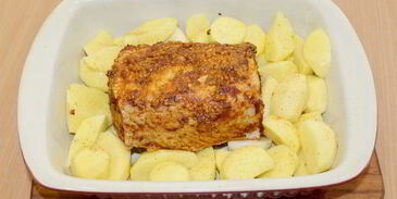 карбонад варено-печеный в аджике