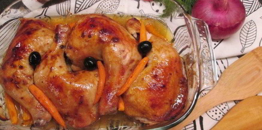 Рецепт курочки-гриля под маринадом из аджики