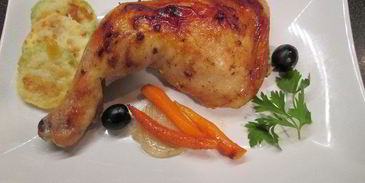 курочка-гриль под маринадом из аджики