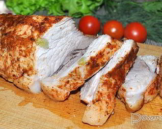 Свиной окорок с аджикой в духовке