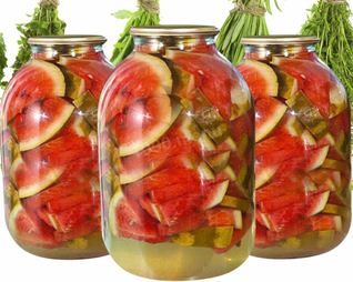 Арбузы в банках на зиму с горчицей